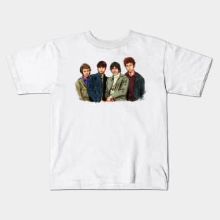 The Byrds - An illustration by Paul Cemmick Kids T-Shirt
